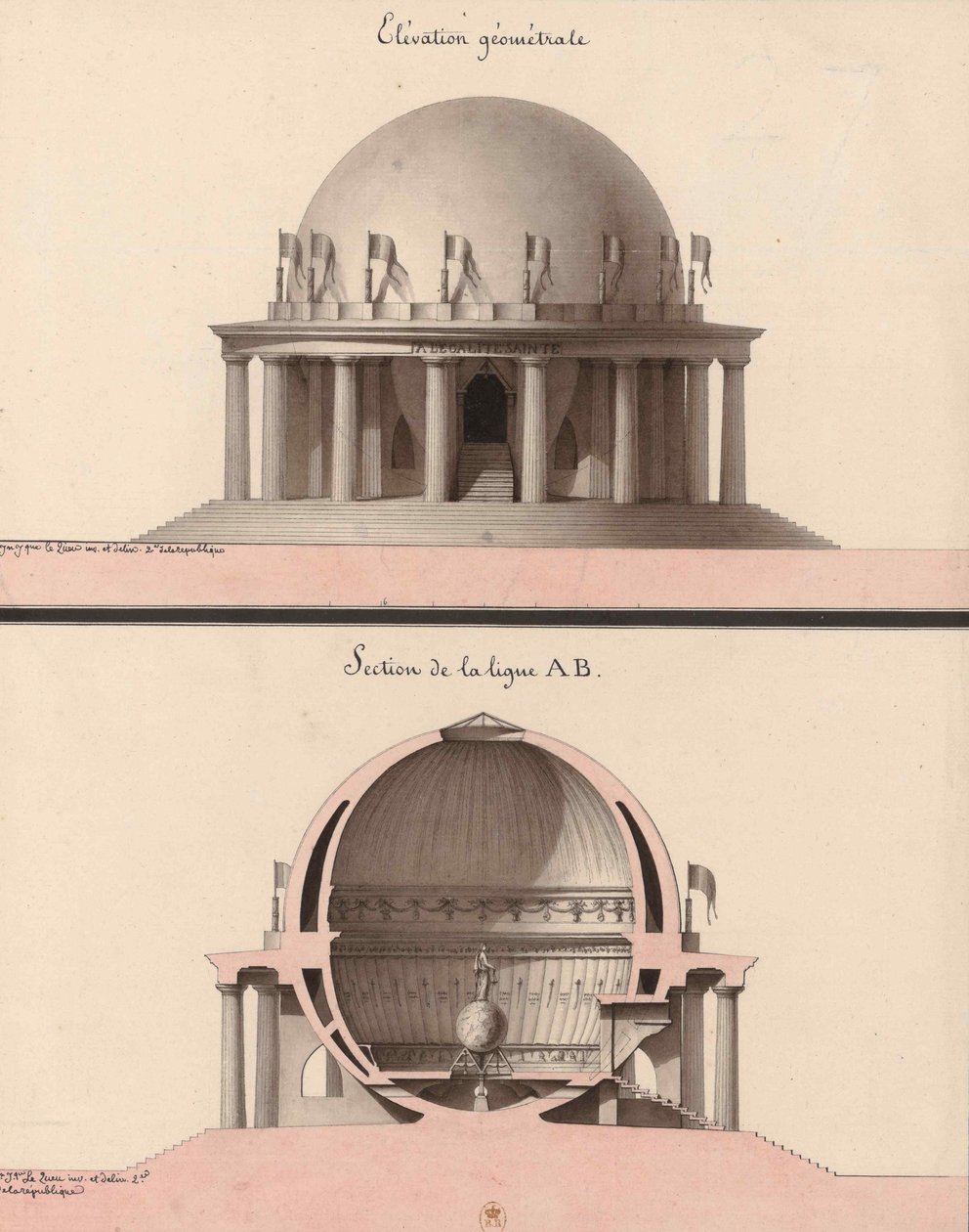 Elevation of a Temple to Equality, for the Philosopher