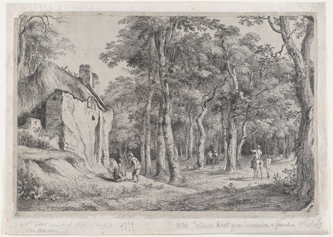 Cottage at the Entrance to a Forest by Jean Jacques de Boissieu