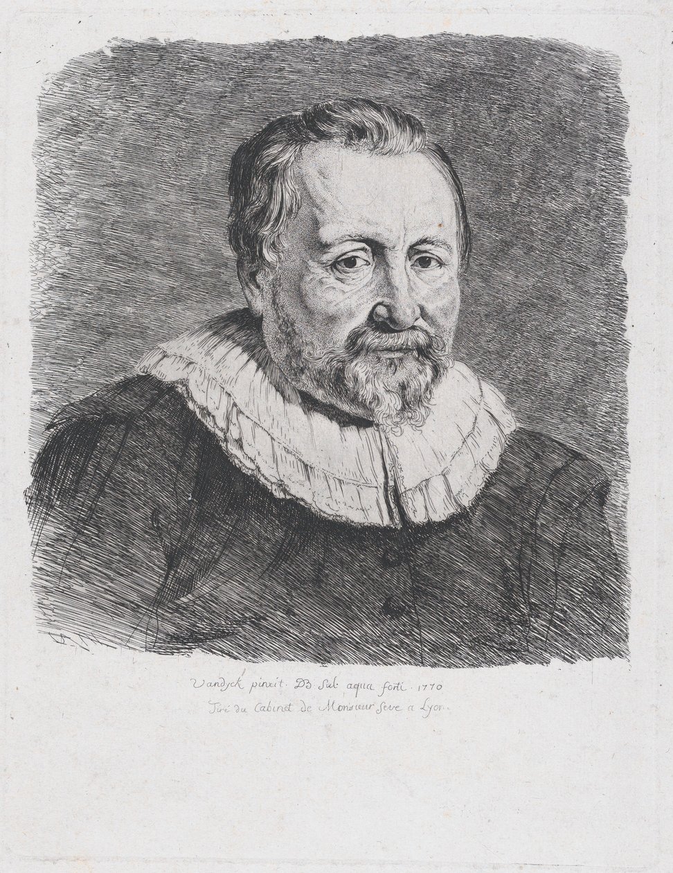 Portrait, after Van Dyck, 1770 by Jean Jacques de Boissieu