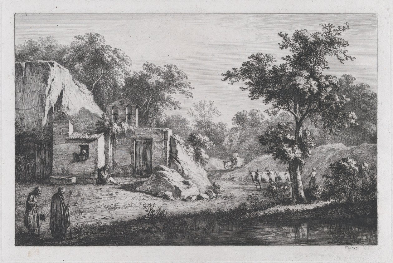 The Little Hermitage, 1793 by Jean Jacques de Boissieu