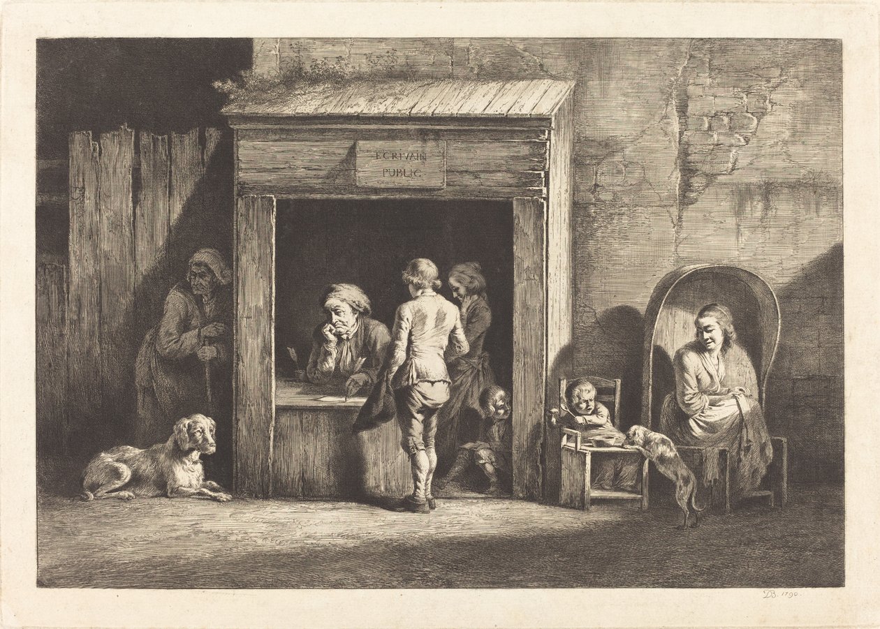 The Public Scribe by Jean Jacques de Boissieu
