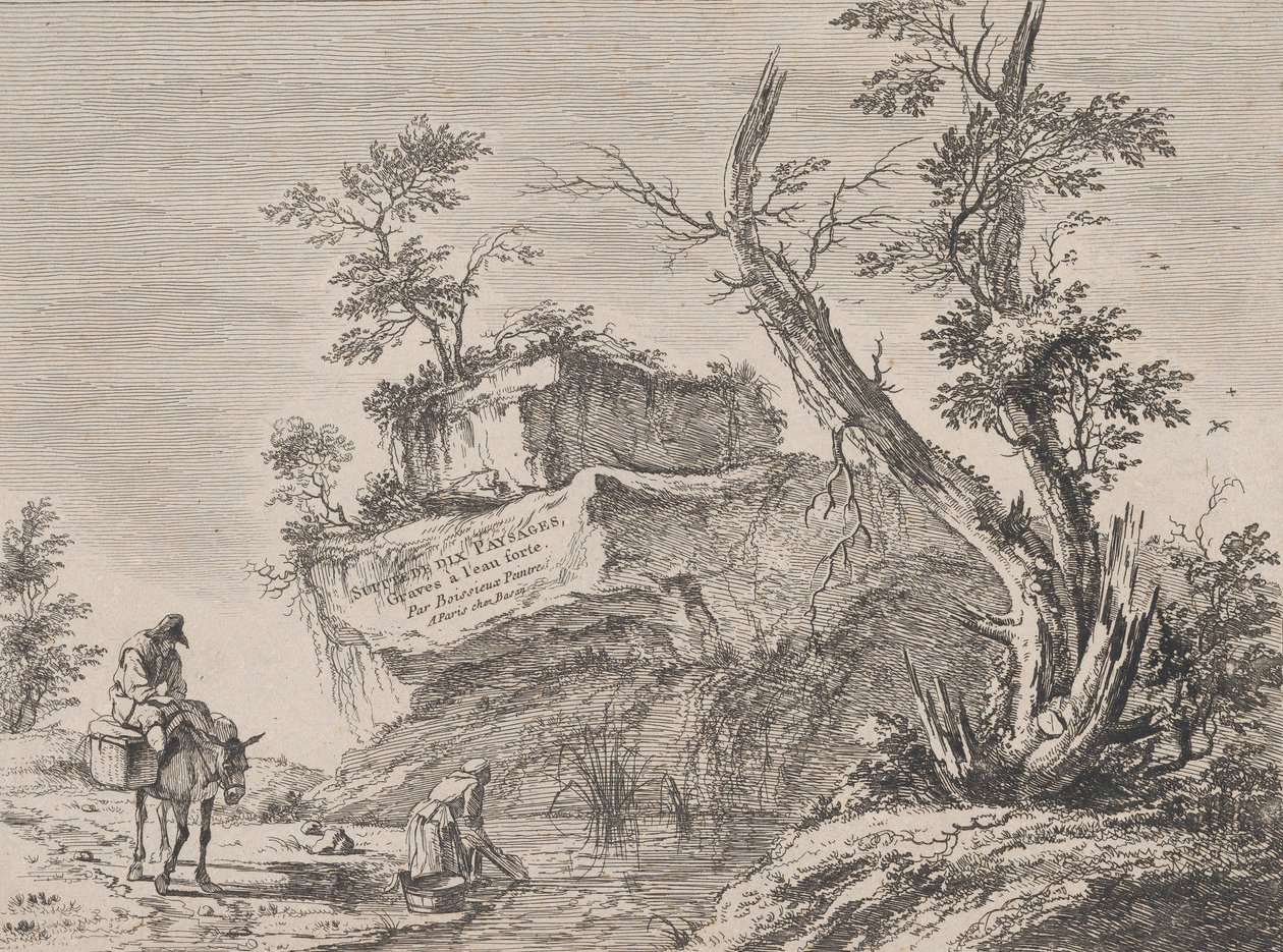 Title-Page to a Series of Ten Landscapes, 1763 by Jean Jacques de Boissieu