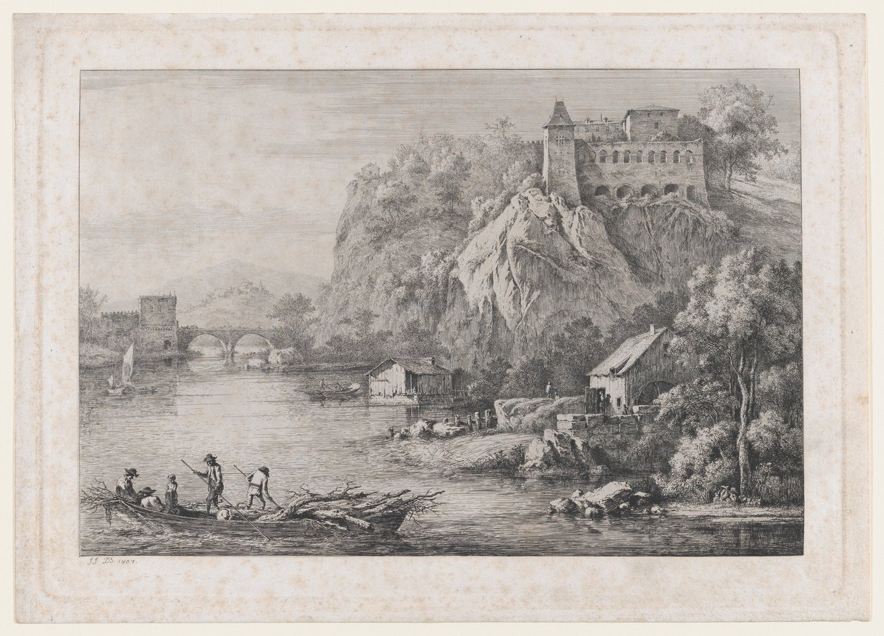 View of the Convent of the Barefooted Carmelites at Lyon by Jean Jacques de Boissieu