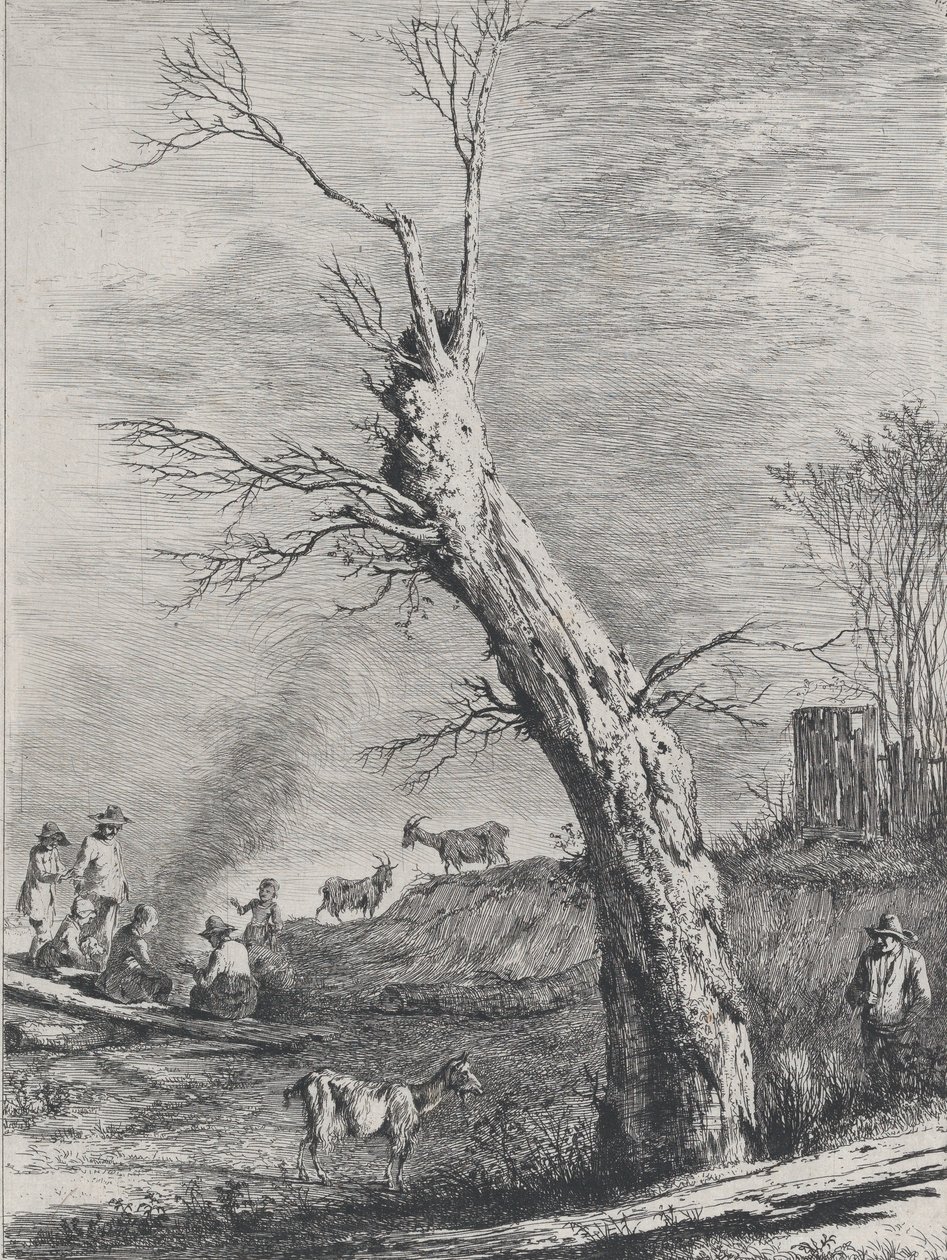 Winter, after a drawing completed in Saint-Chamond, 1795 by Jean Jacques de Boissieu
