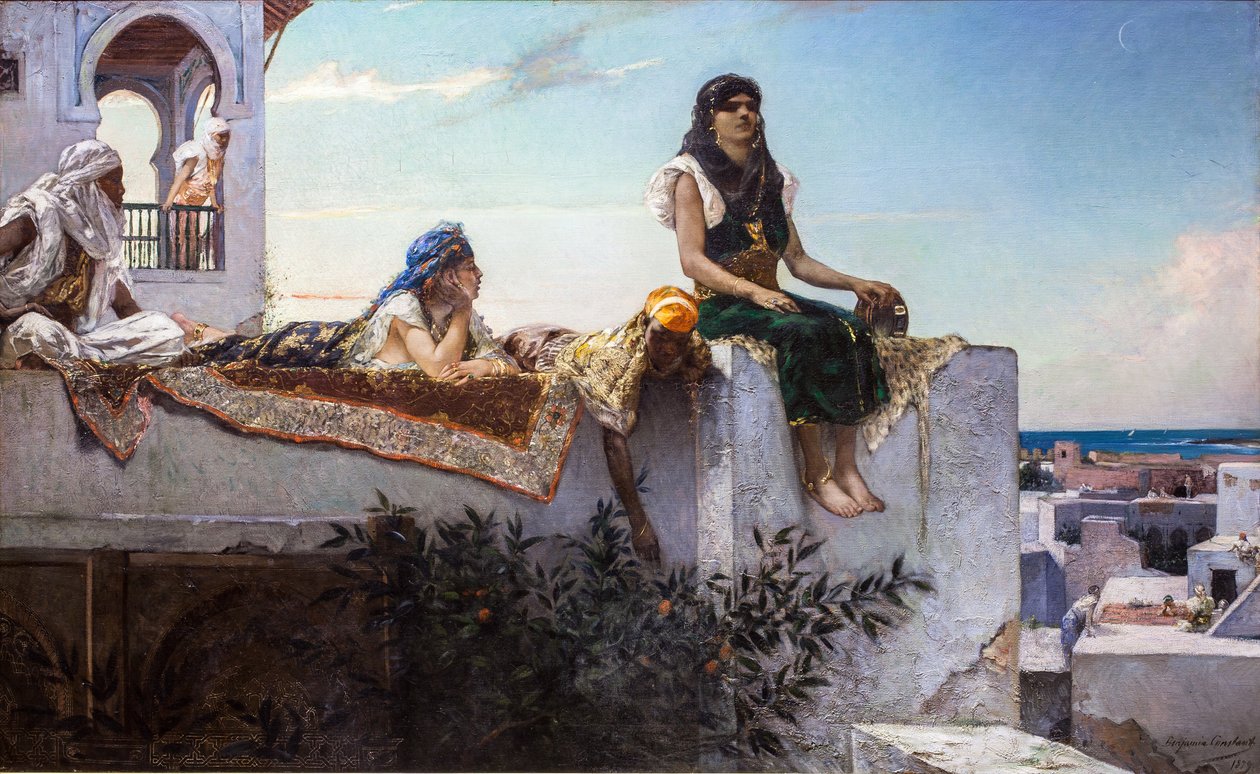 Evening on the Terraces (Morocco) by Jean Joseph Benjamin Constant