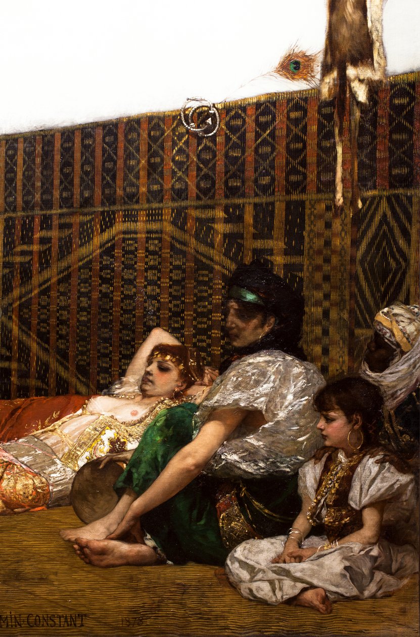 Interior of a Harem in Morocco (detail) by Jean Joseph Benjamin Constant