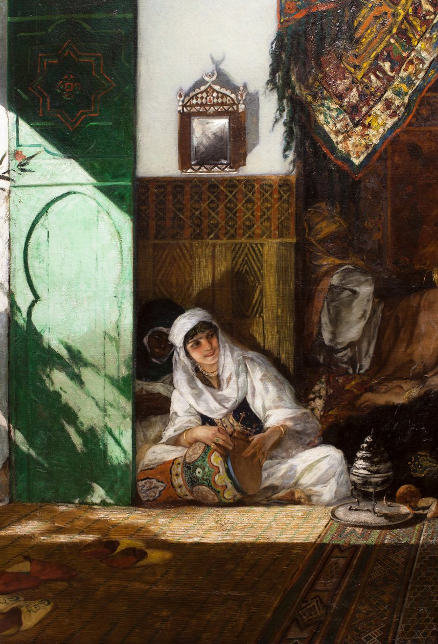 Interior of a Harem in Morocco (detail) by Jean Joseph Benjamin Constant