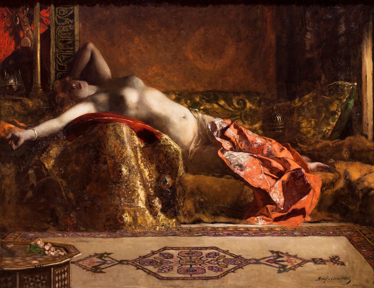 Reclining Odalisque, also known as Dream of the Orient by Jean Joseph Benjamin Constant