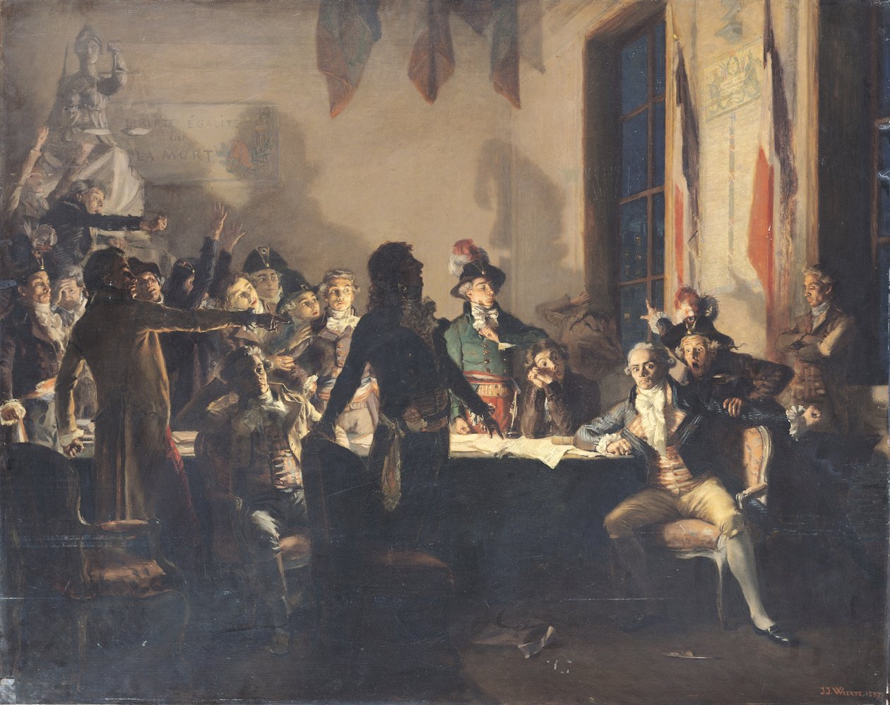 The Night of the 8th and 9th Thermidor, 27th to 28th July 1794 by Jean Joseph Weerts