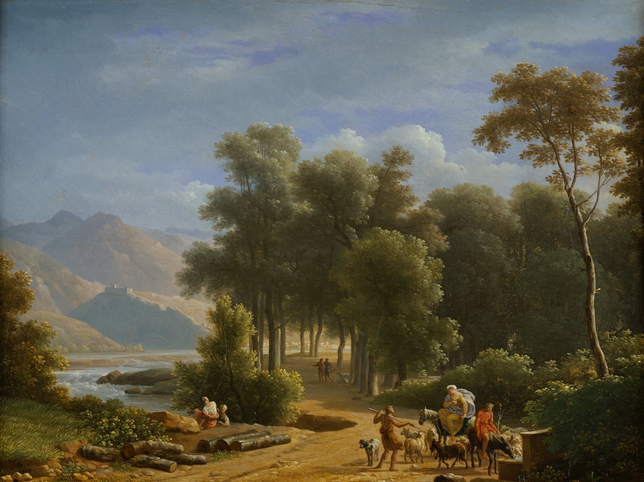 Landscape by Jean-Joseph-Xavier Bidauld: Fine art print