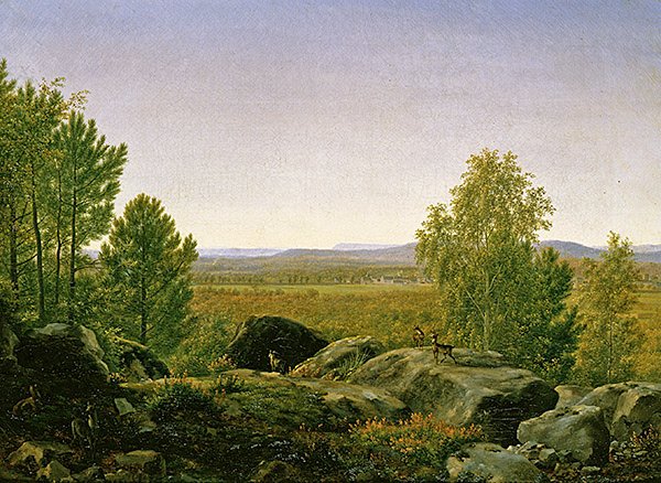 Landscape at Dawn by Jean Joseph Xavier Bidauld