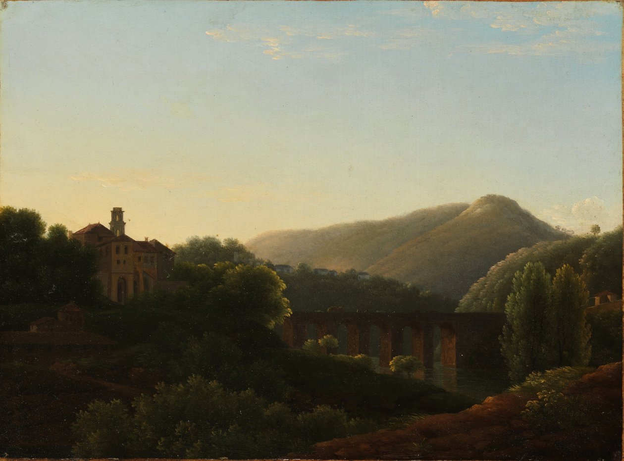 The Bridge at La Cava, Kingdom of Naples by Jean Joseph Xavier Bidauld