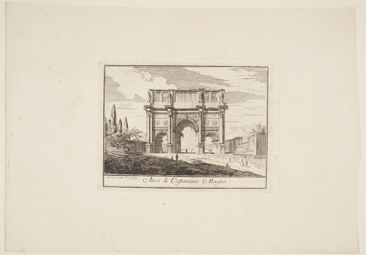 The Triumphal Arch of Constantine the Great by Jean Laurent Legeay