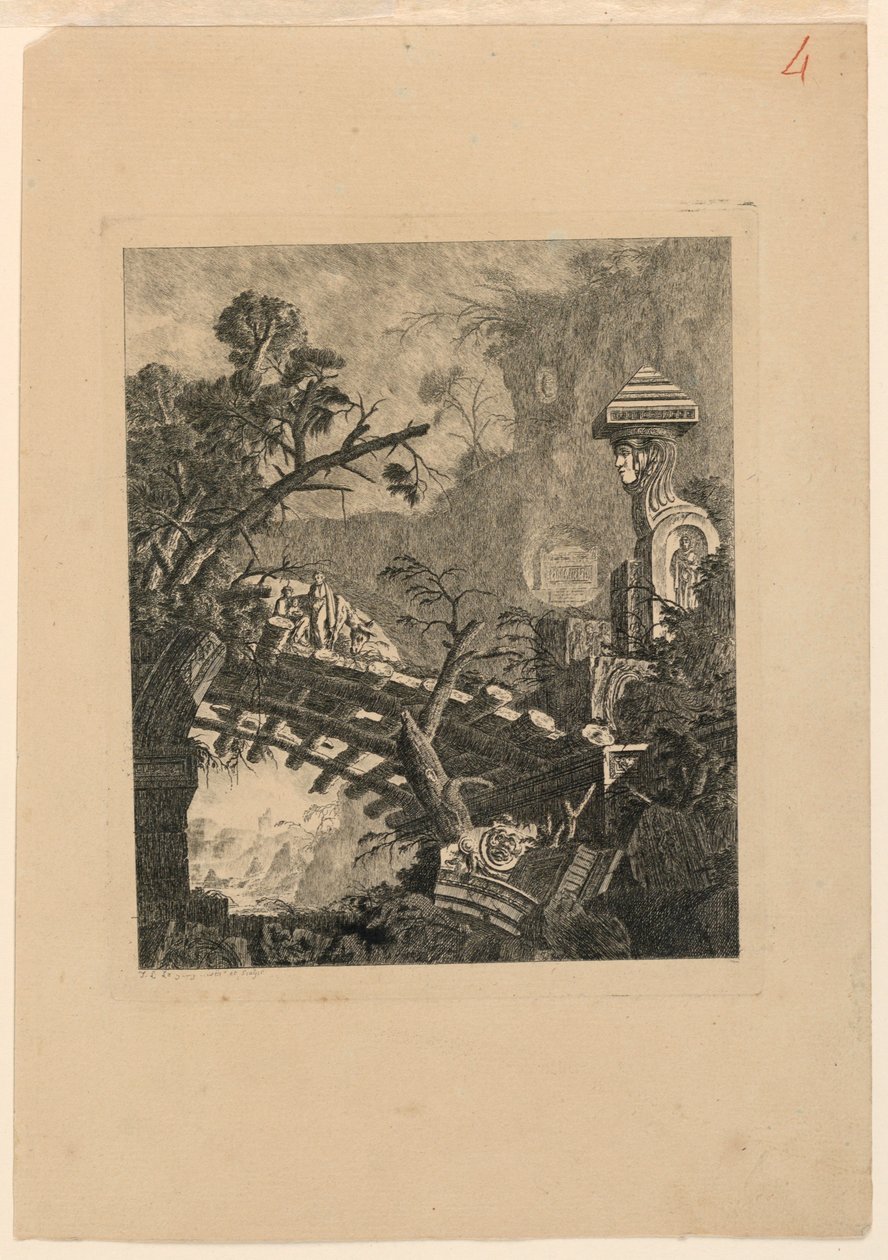 The Flight into Egypt by Jean Laurent Legeay