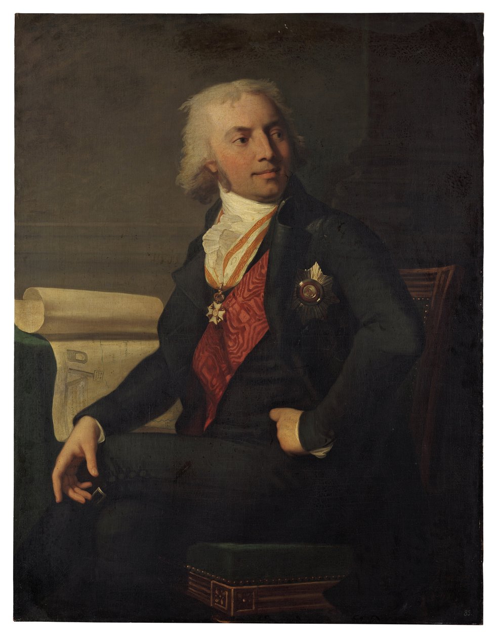 Portrait of Friedrich Karl Ludwig, Duke of Schleswig-Holstein-Sonderburg-Beck 1757-1816 by Jean Laurent Monnier