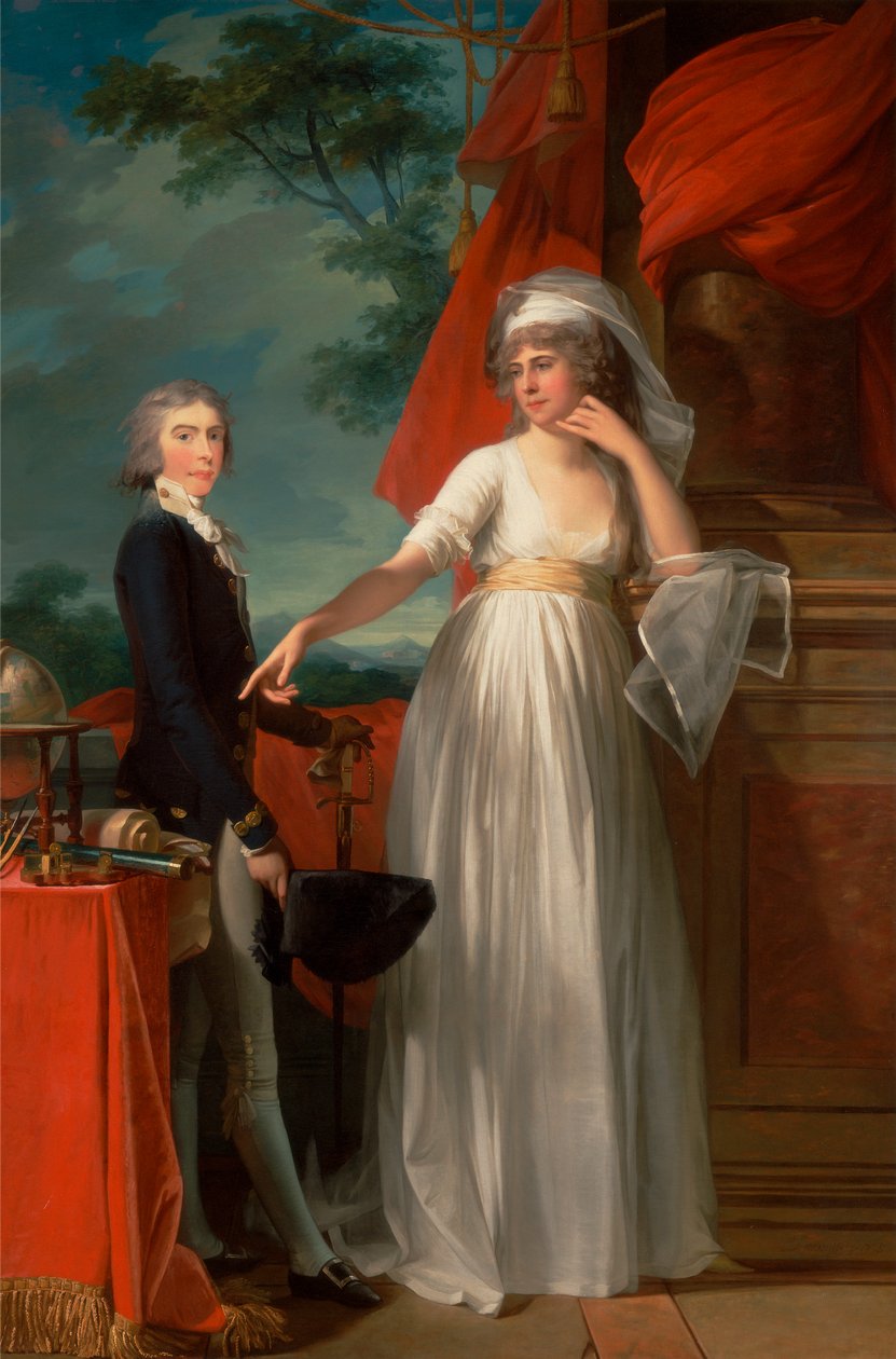 Margaret Callander and Her Son James Kearney by Jean Laurent Mosnier
