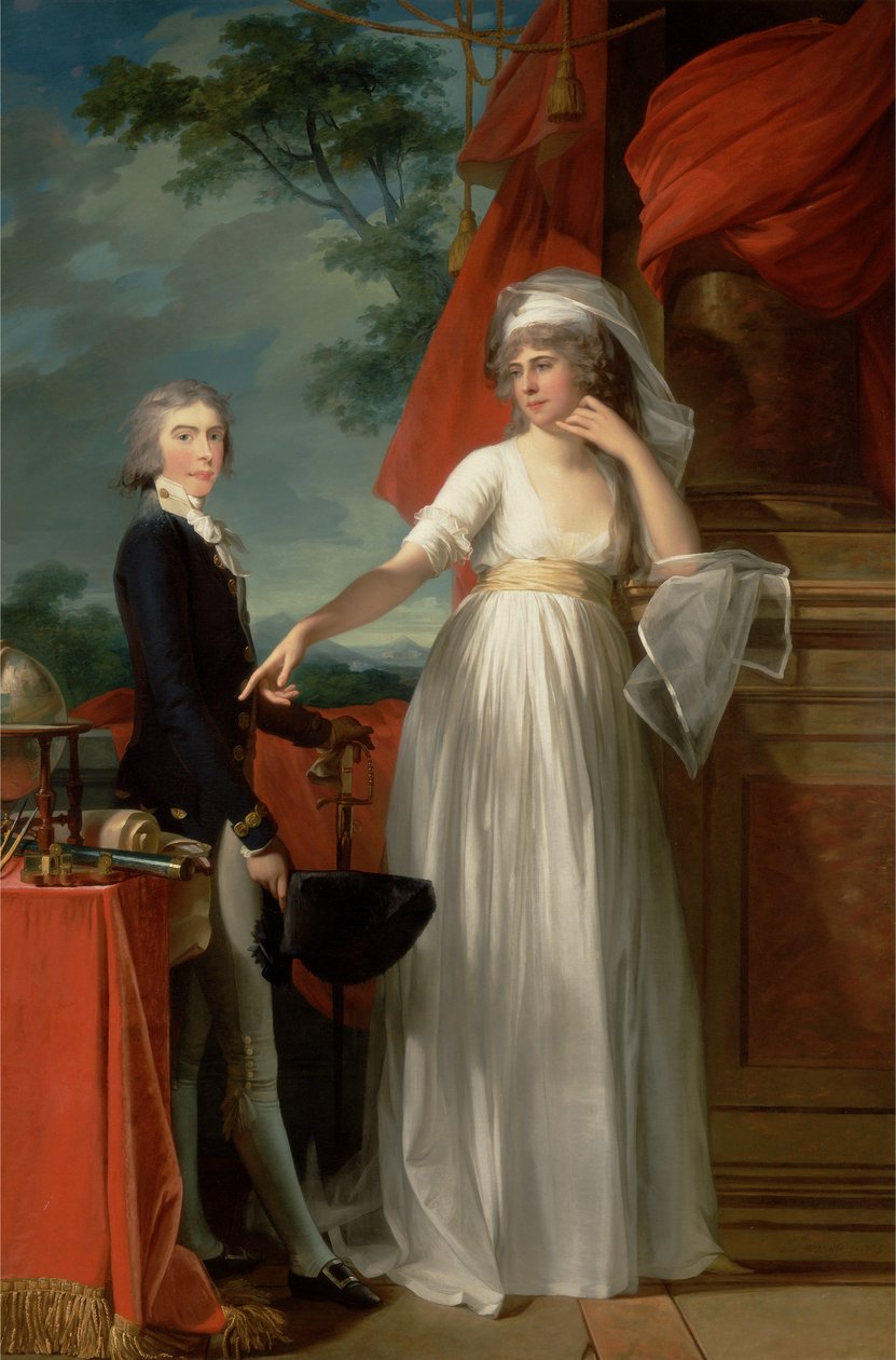 Margaret Callender and her Son James Kearney by Jean Laurent Mosnier