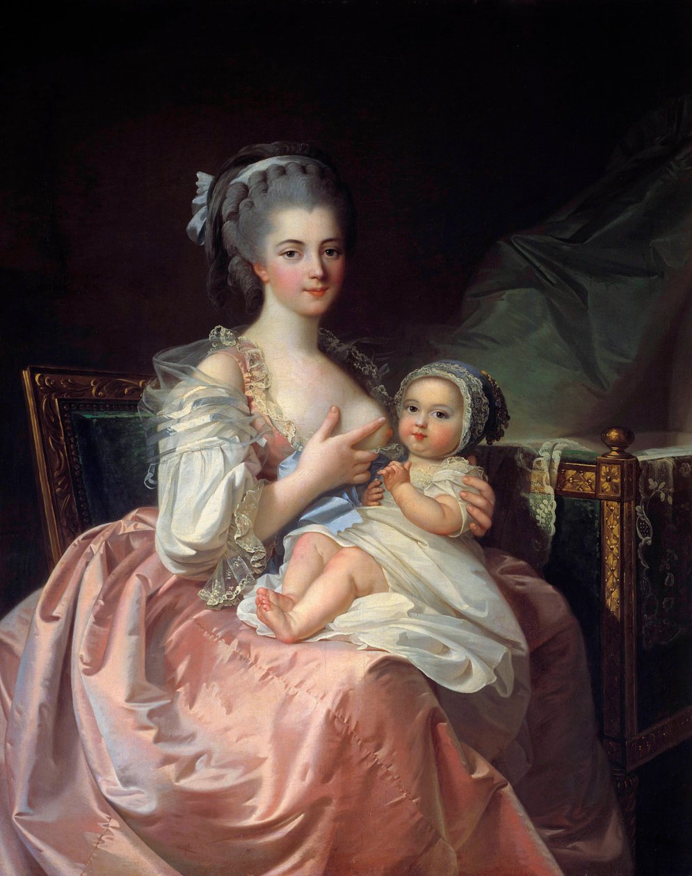 Mother Nursing Her Child by Jean Laurent Mosnier
