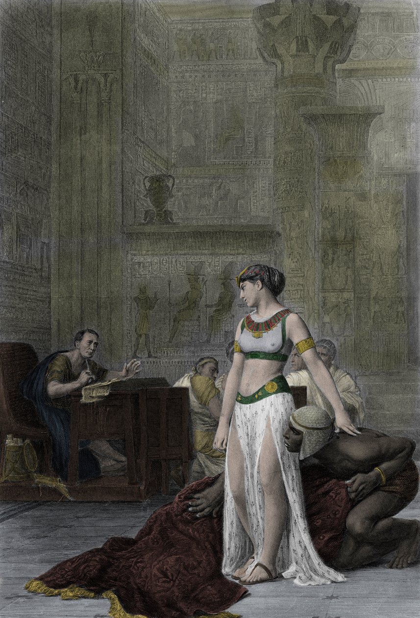 Cleopatra before Julius Caesar in Shakespeare