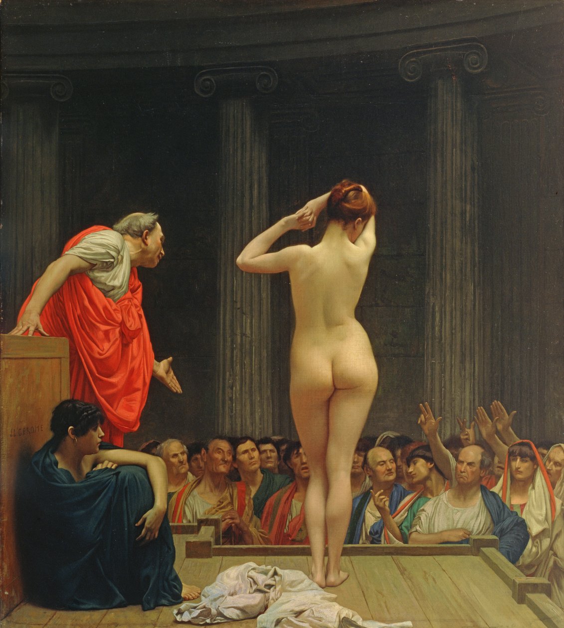 A Roman Slave Market by Jean Leon Gerome