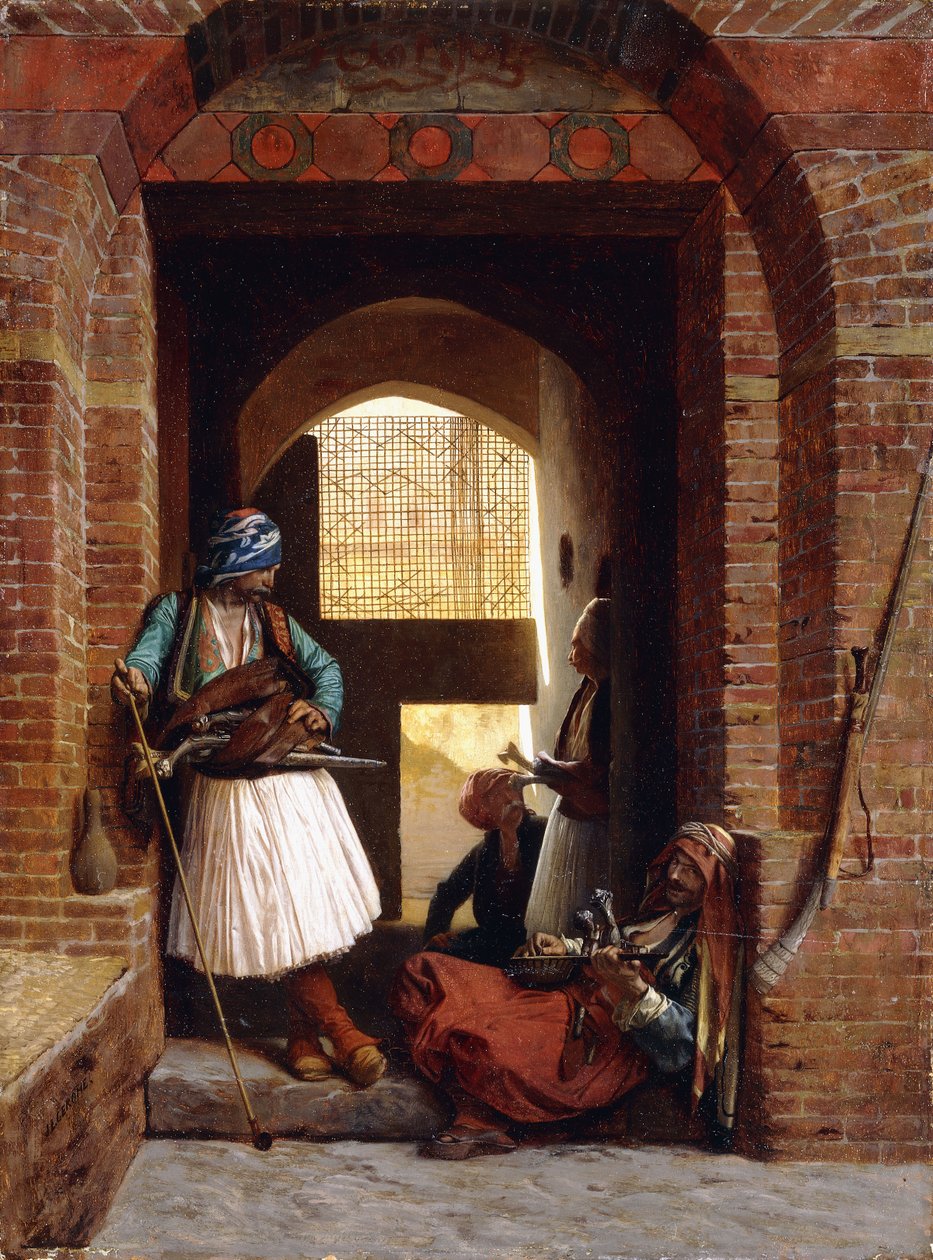Arnaut bodyguards in Cairo, 1861 by Jean Leon Gerome