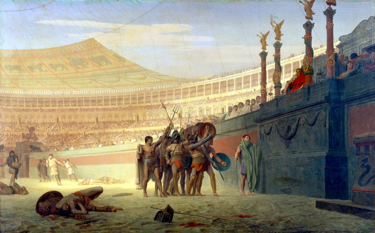 Hail Caesar! We Who Are About to Die Salute You by Jean Leon Gerome
