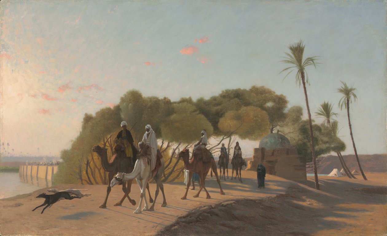 Leaving the Oasis by Jean Leon Gerome