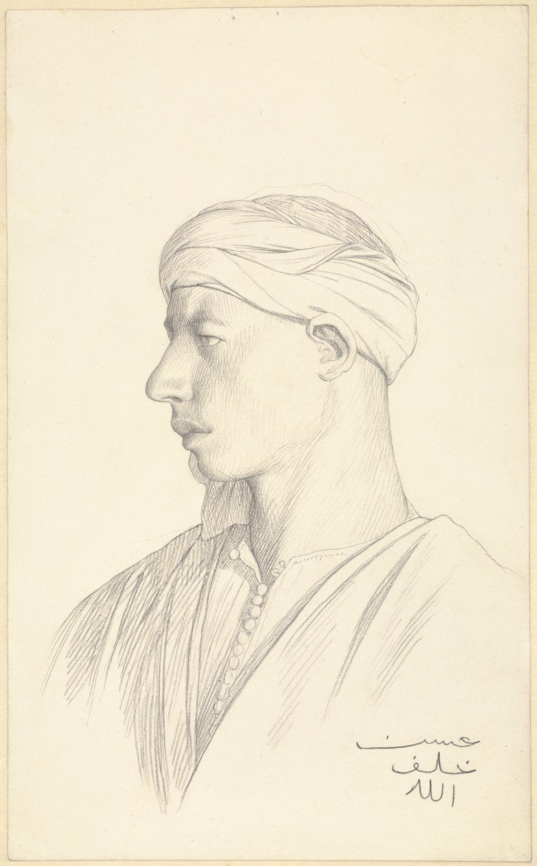 Portrait of an Egyptian Fellah by Jean Leon Gerome