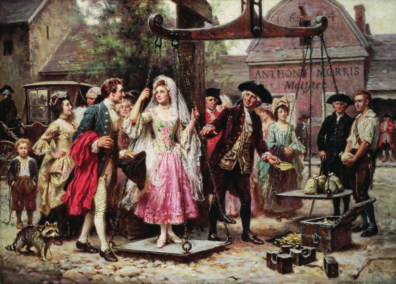 Her Weight in Gold by Jean Leon Gerome Ferris
