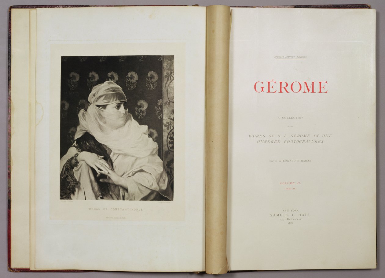 Woman of Constantinople, from A Collection of the Works of Jean-Leon Gerome in 100 Photogravures, 1881 by Jean Leon after Gerome