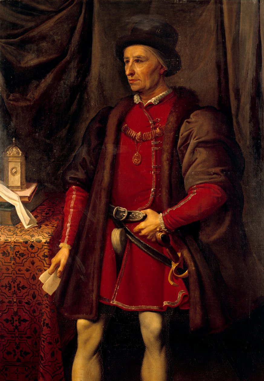 Portrait of Louis XI King of France (1423-1483) by Jean Leonard Lugardon