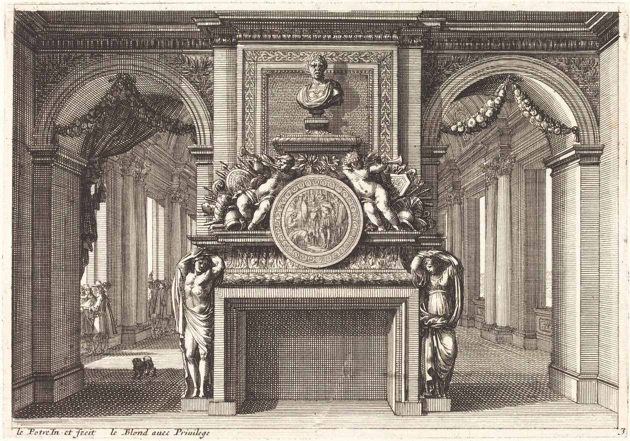 Fireplaces and Other Interior Decorations by Jean Lepautre