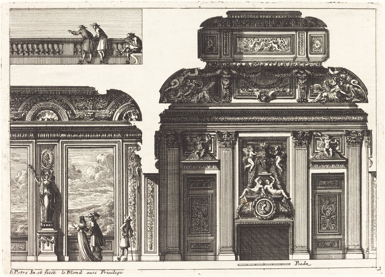 Fireplaces and Other Interior Decorations by Jean Lepautre