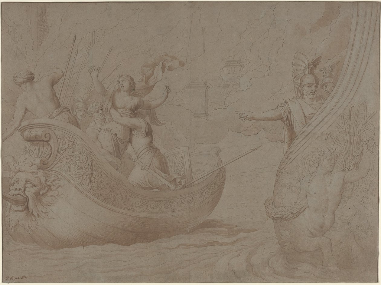 The Abduction of Helen of Troy by Jean Lepautre