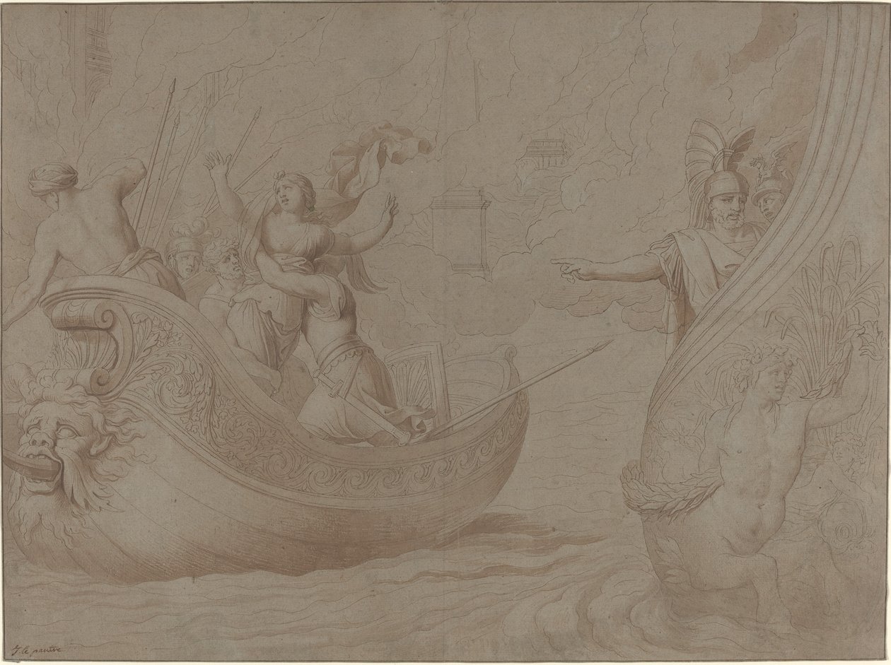 The Abduction of Helen of Troy by Jean Lepautre