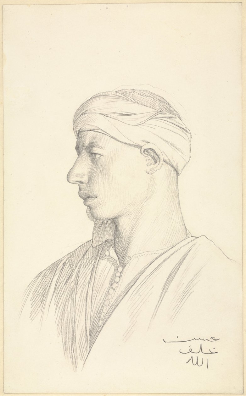 Portrait of an Egyptian Fellah by Jean Leon Gerome
