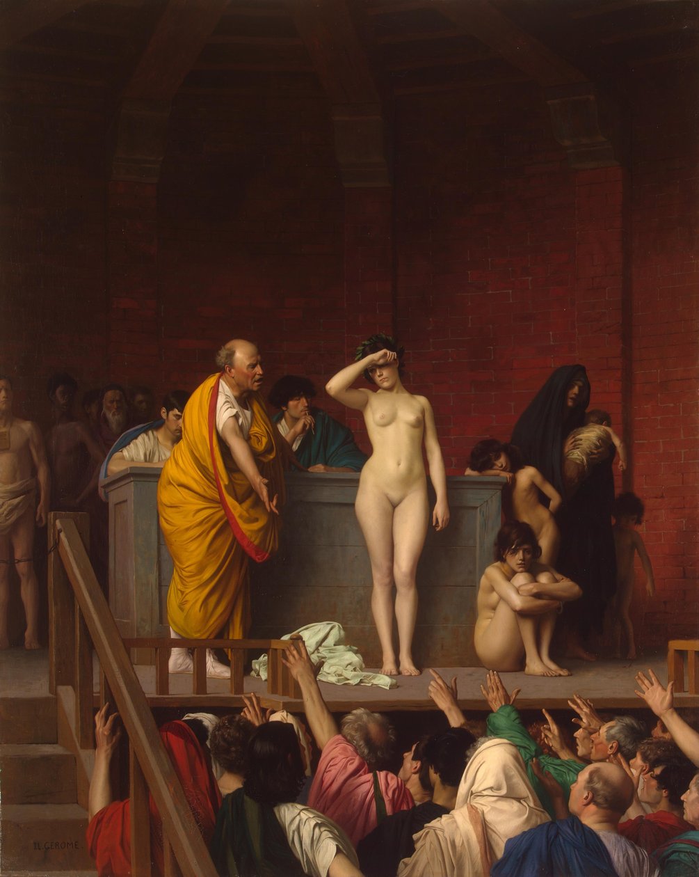 Slave Market in Ancient Rome by Jean Leon Gerome