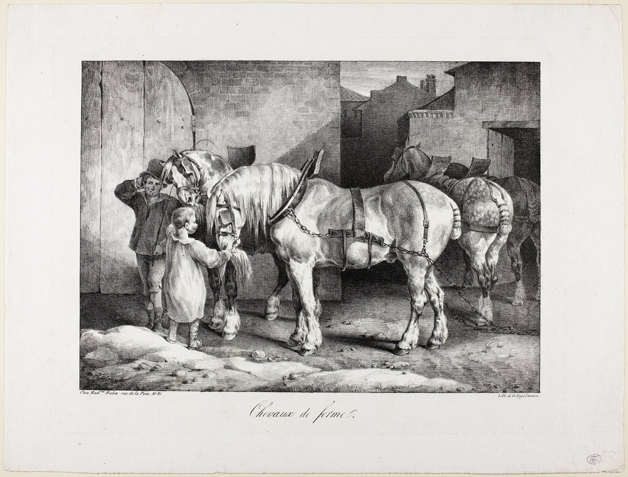 Farm Horses by Jean Louis André Théodore Géricault