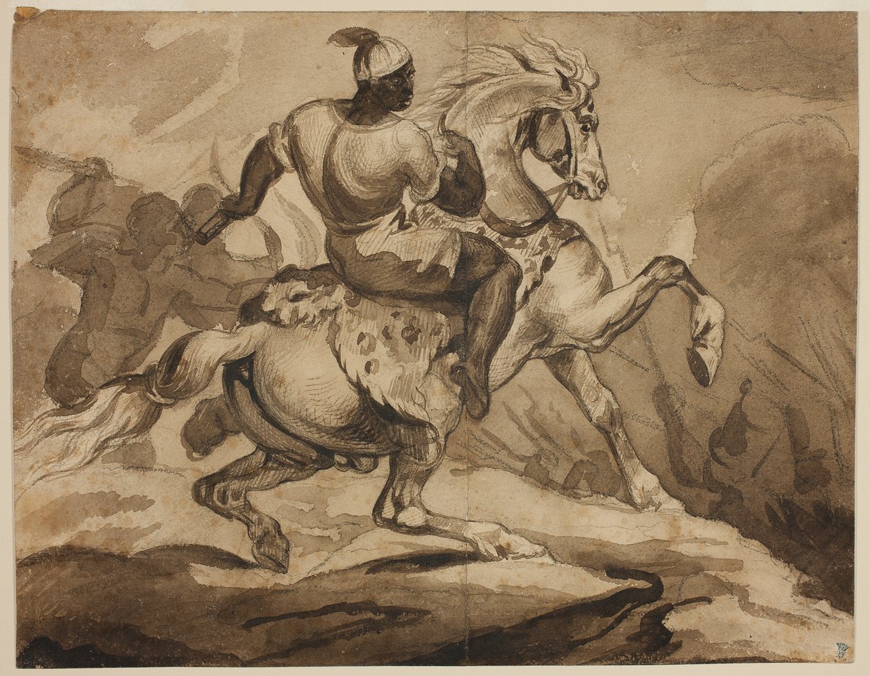 Haitian Horseman (Scene from the "French Colonial Wars") by Jean Louis André Théodore Géricault