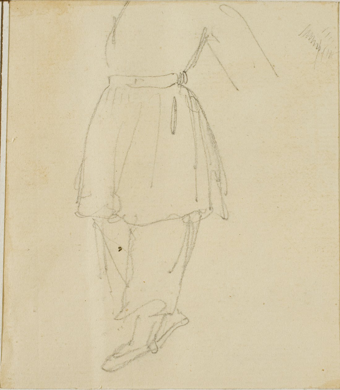 Lower Part of a Figure in Working Clothes by Jean Louis André Théodore Géricault