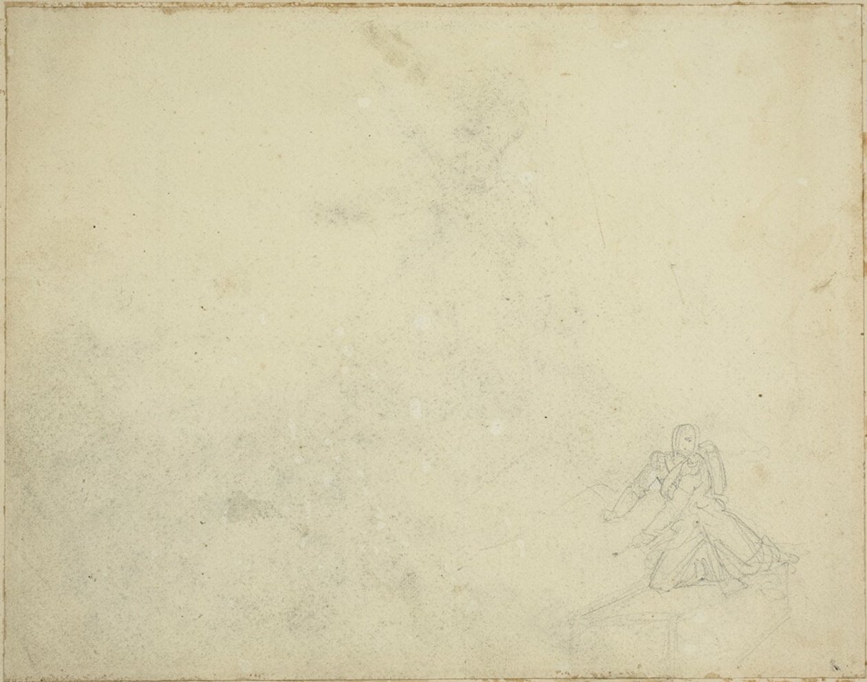 Study of Kneeling Figure by Jean Louis André Théodore Géricault