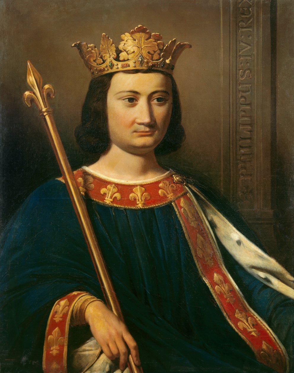 Portrait of Philip IV the Bel, King of France by Jean Louis Bezard