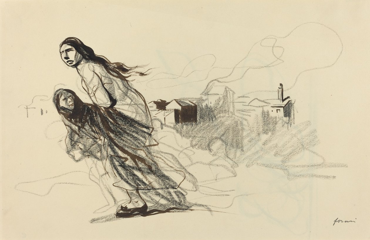 After Douai, probably 1918 by Jean Louis Forain