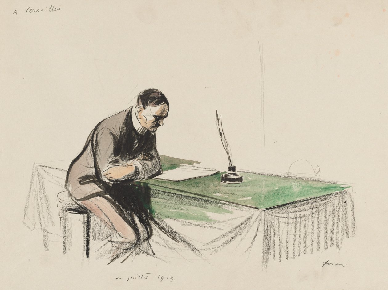 At Versailles, July 1919 by Jean Louis Forain