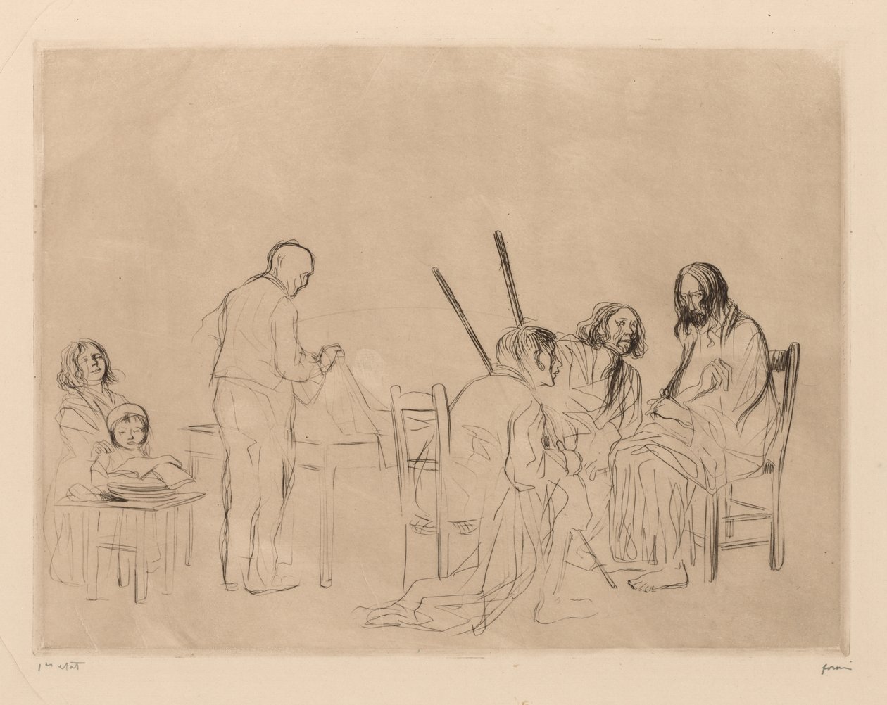 Before the Supper at Emmaus by Jean Louis Forain