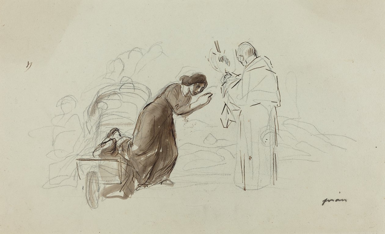 Benediction at Lourdes by Jean Louis Forain