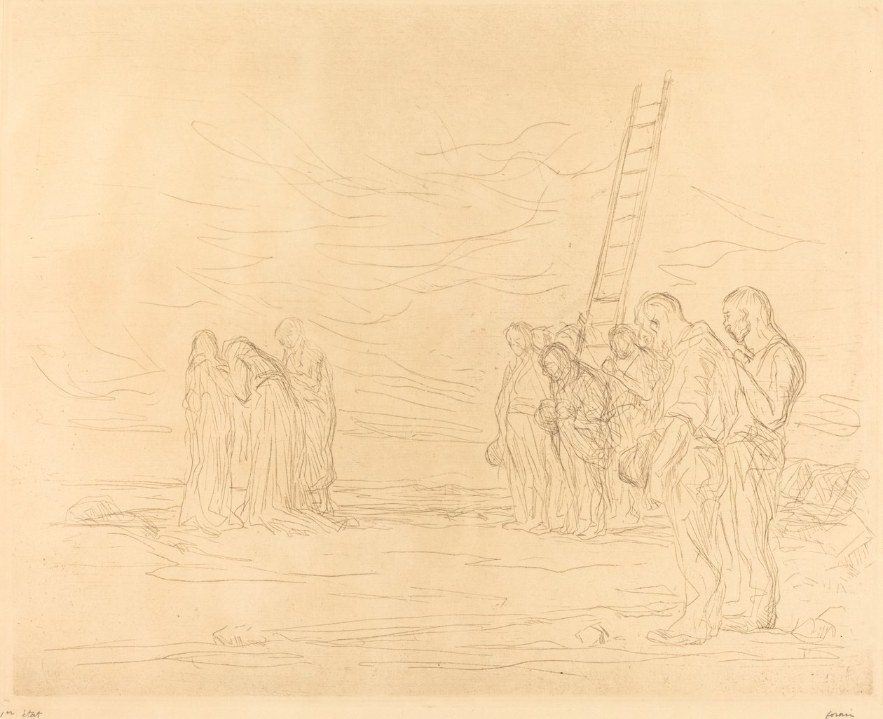 Calvary (first plate) by Jean Louis Forain
