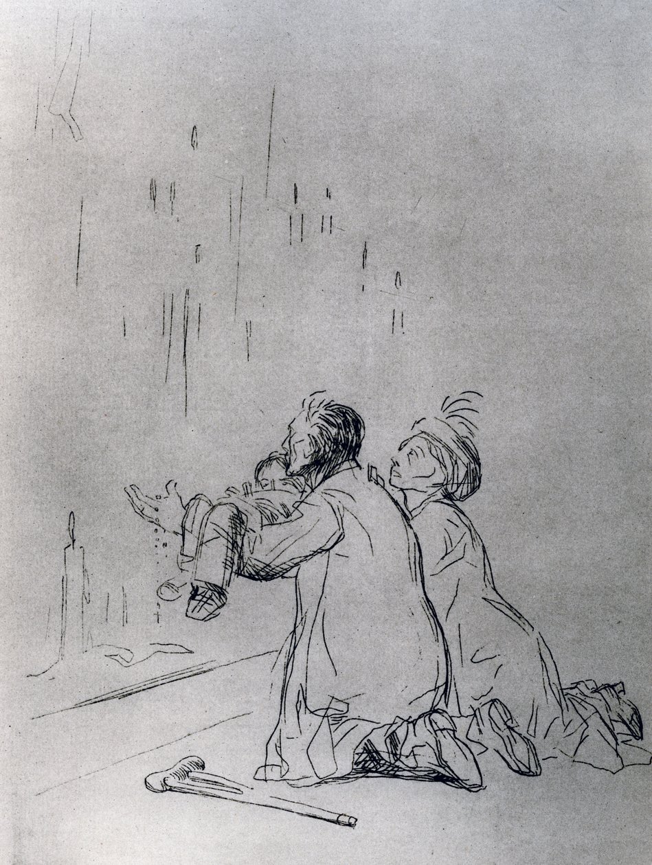 Entreaty in front of the Cave, 1925 by Jean Louis Forain