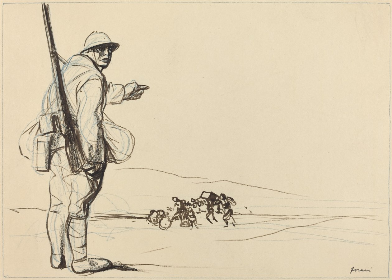 German Advance by Jean Louis Forain
