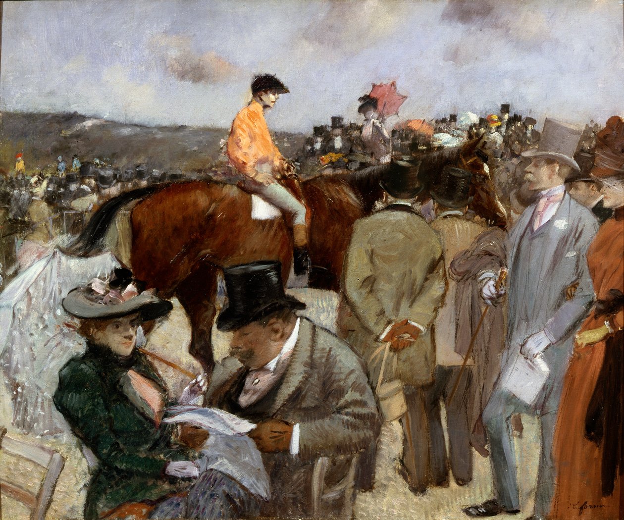 Horseracing by Jean Louis Forain